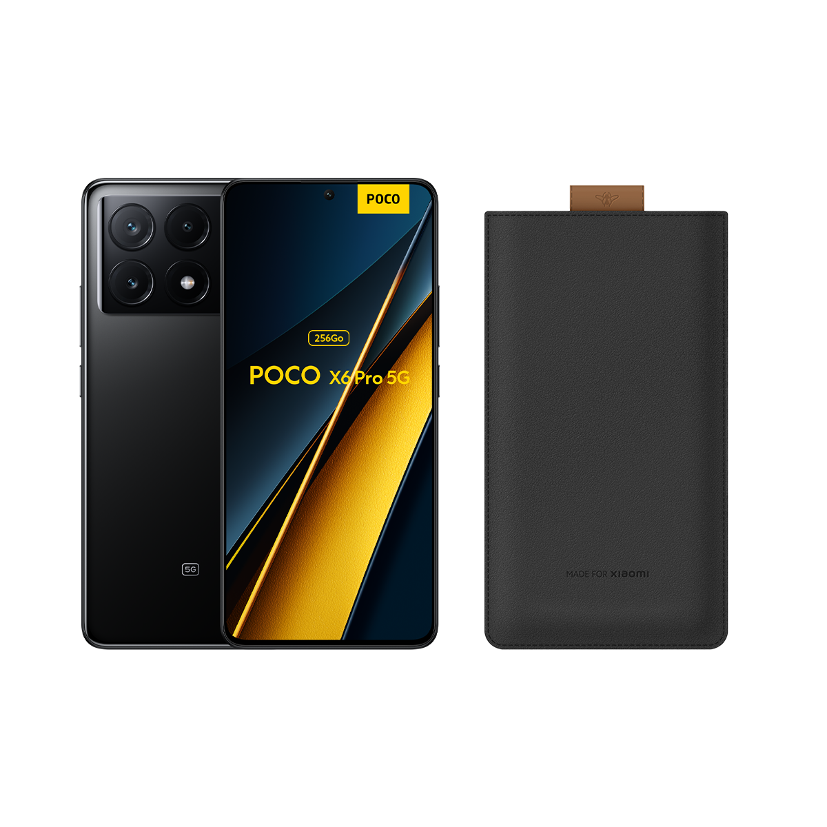 X6 Pro 5G - 8/256 Go - Noir + Pochette universelle